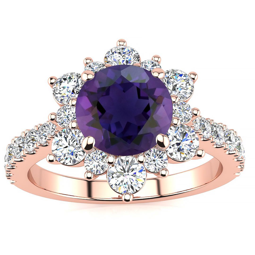 Snowflake Amethyst Ring
