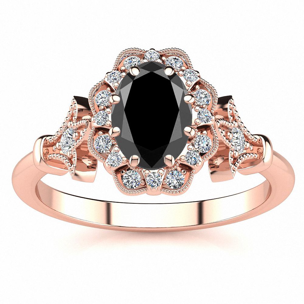 Stephanie Black Diamond Ring