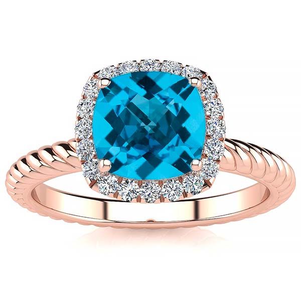 Alyssa Blue Topaz Ring