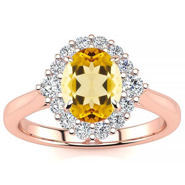 Debora Yellow Citrine Ring