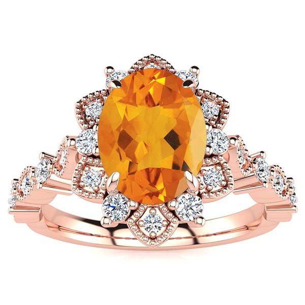 Brenda Citrine Ring