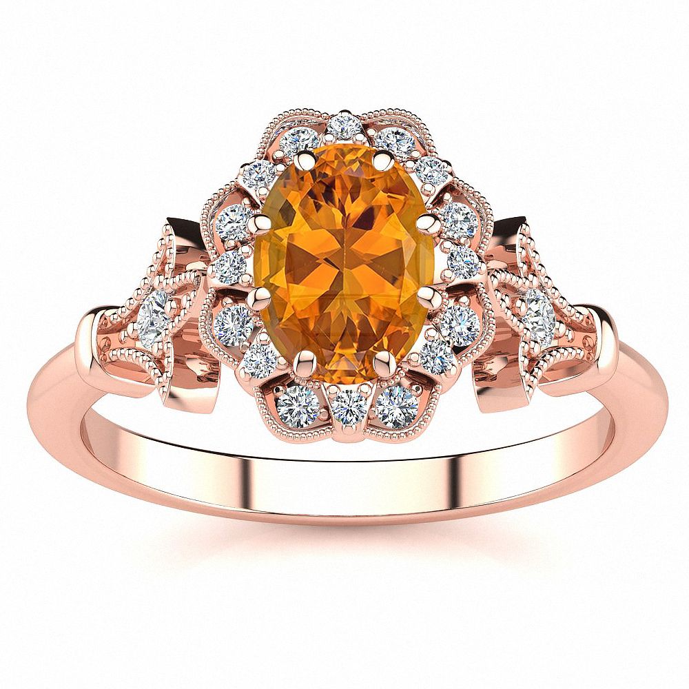 Stephanie Citrine Ring