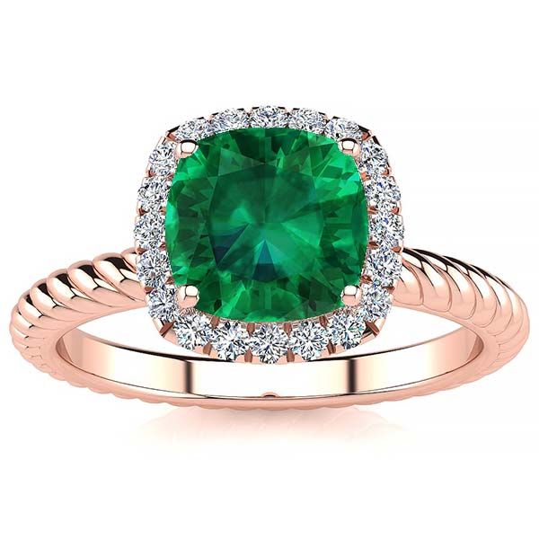 Alyssa Emerald Ring