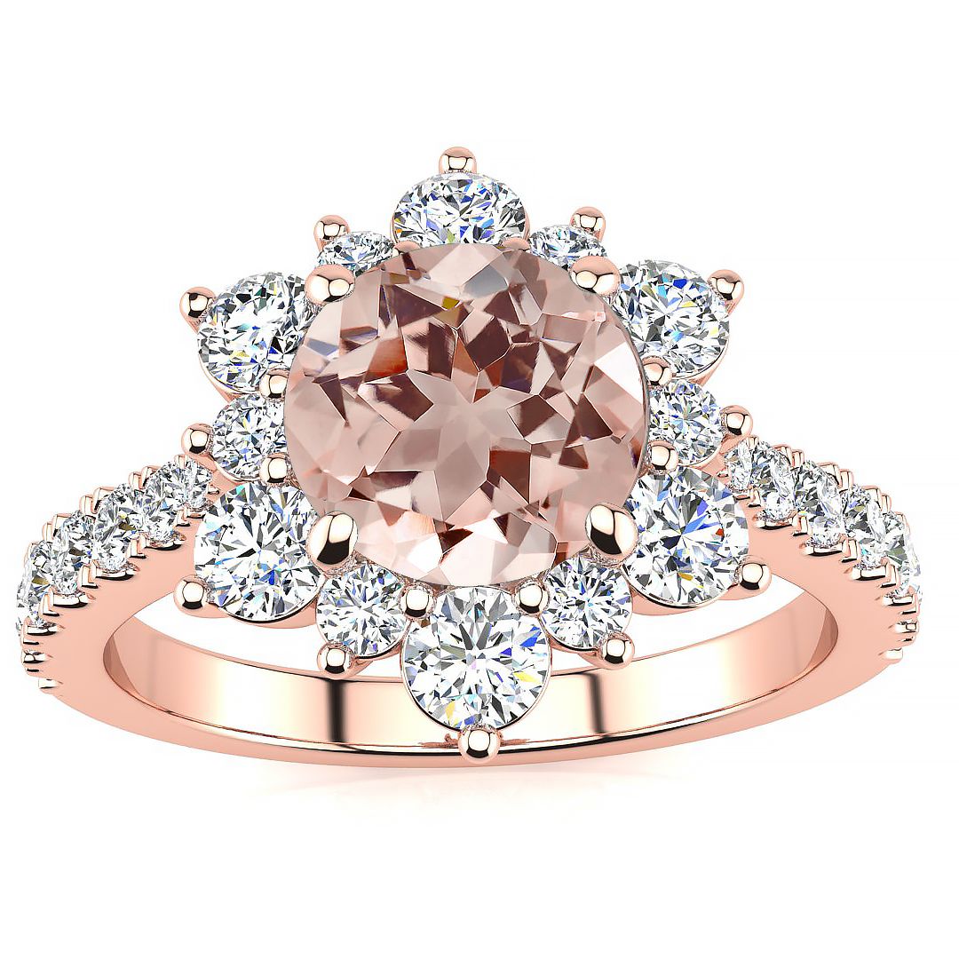Snowflake Morganite Ring