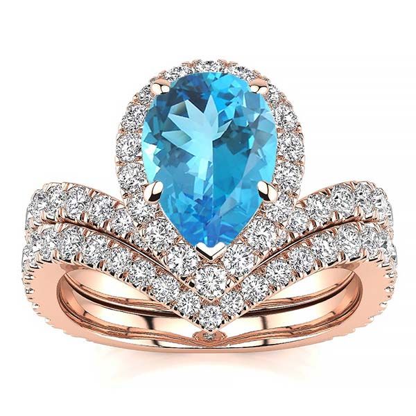 Anna Blue Topaz Ring