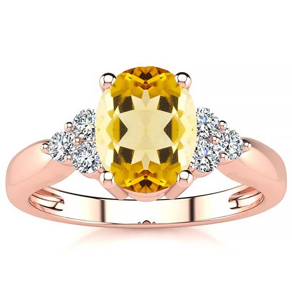 Selena Yellow Citrine Ring