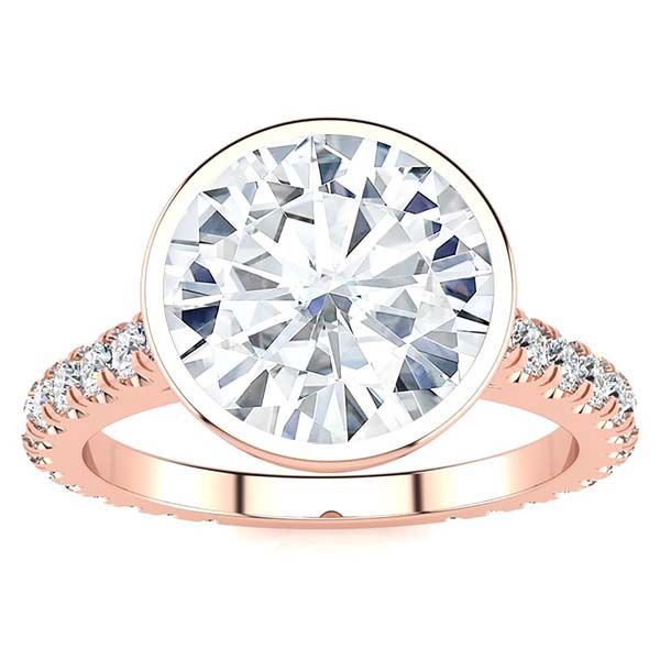 Jade Moissanite Ring