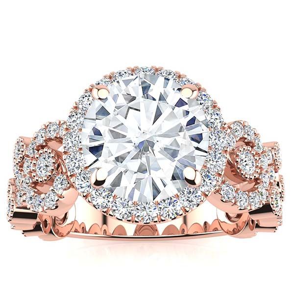 Swirl Moissanite Ring