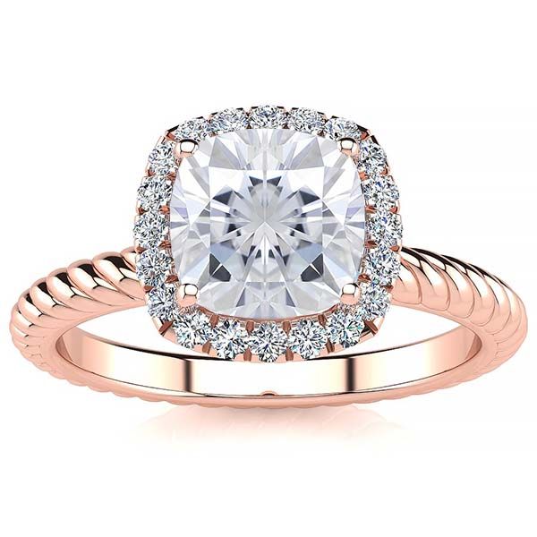 Alyssa Moissanite Ring