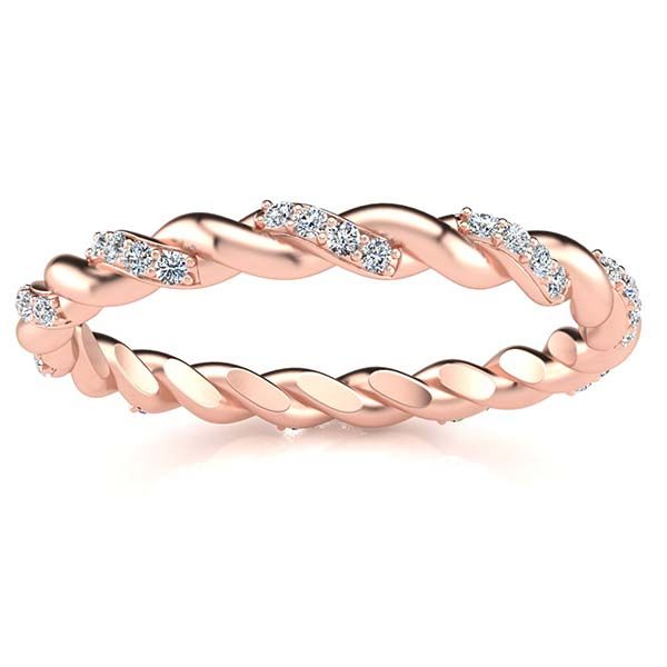 Braided Diamond Ring