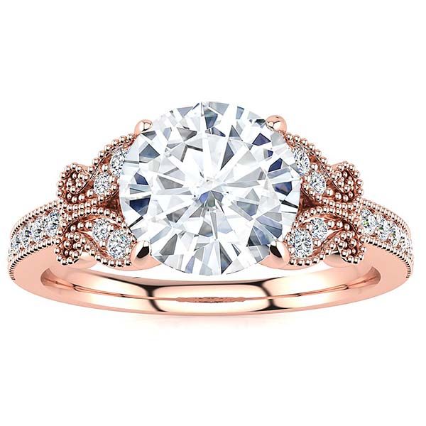 Butterfly Moissanite Ring