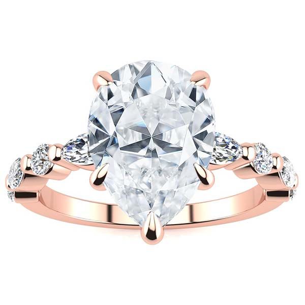 Leah Moissanite Ring
