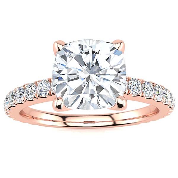 Valerie Cushion Moissanite Ring