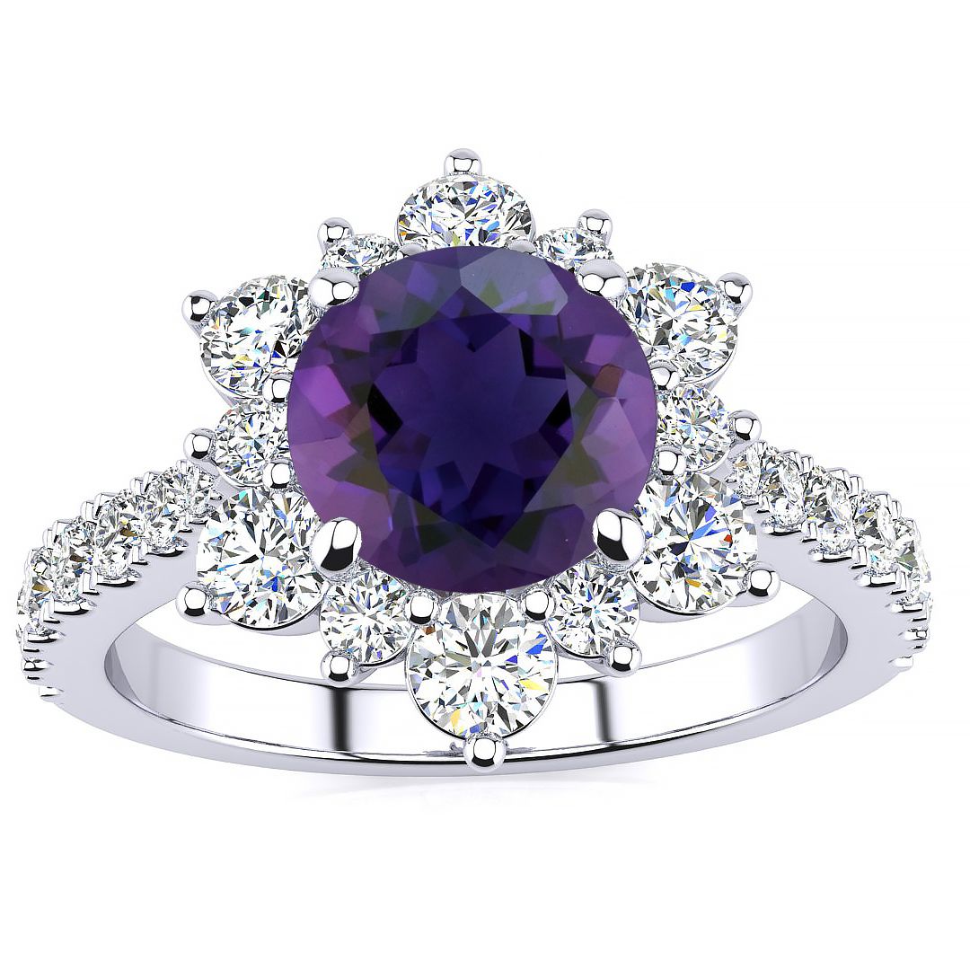 Snowflake Amethyst Ring