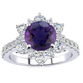 Snowflake Amethyst Ring