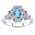 Stephanie Aquamarine Ring