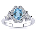 Stephanie Aquamarine Ring