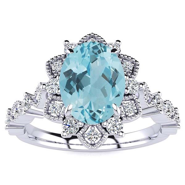 Brenda Aquamarine Ring