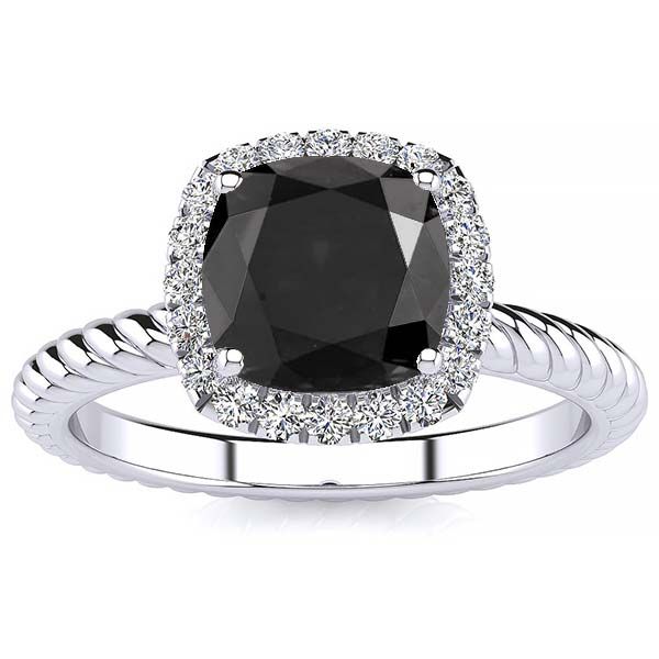 Alyssa Black Diamond Ring