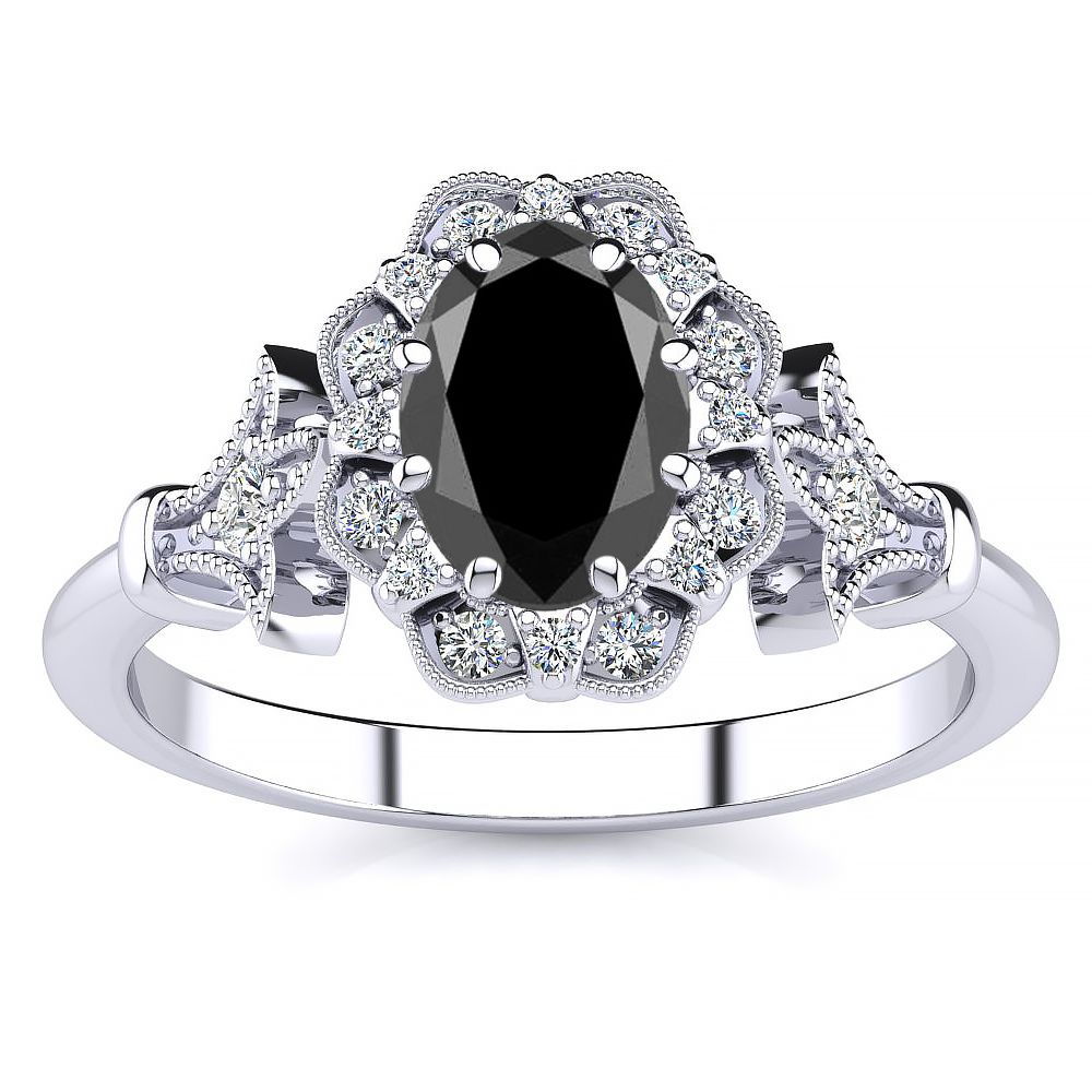Stephanie Black Diamond Ring