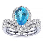 Anna Blue Topaz Ring