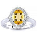 Debora Yellow Citrine Ring