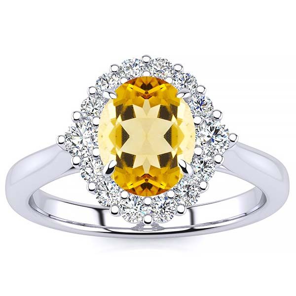 Debora Yellow Citrine Ring