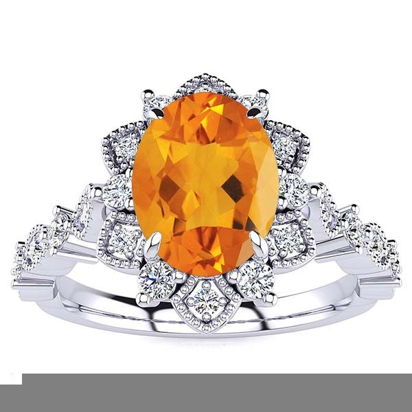Brenda Citrine Ring