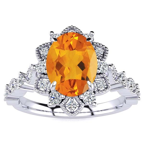 Brenda Citrine Ring