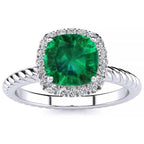 Alyssa Emerald Ring
