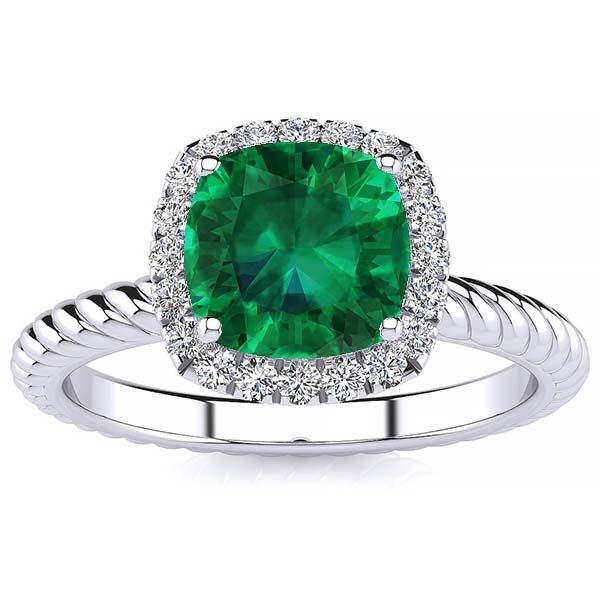Alyssa Emerald Ring