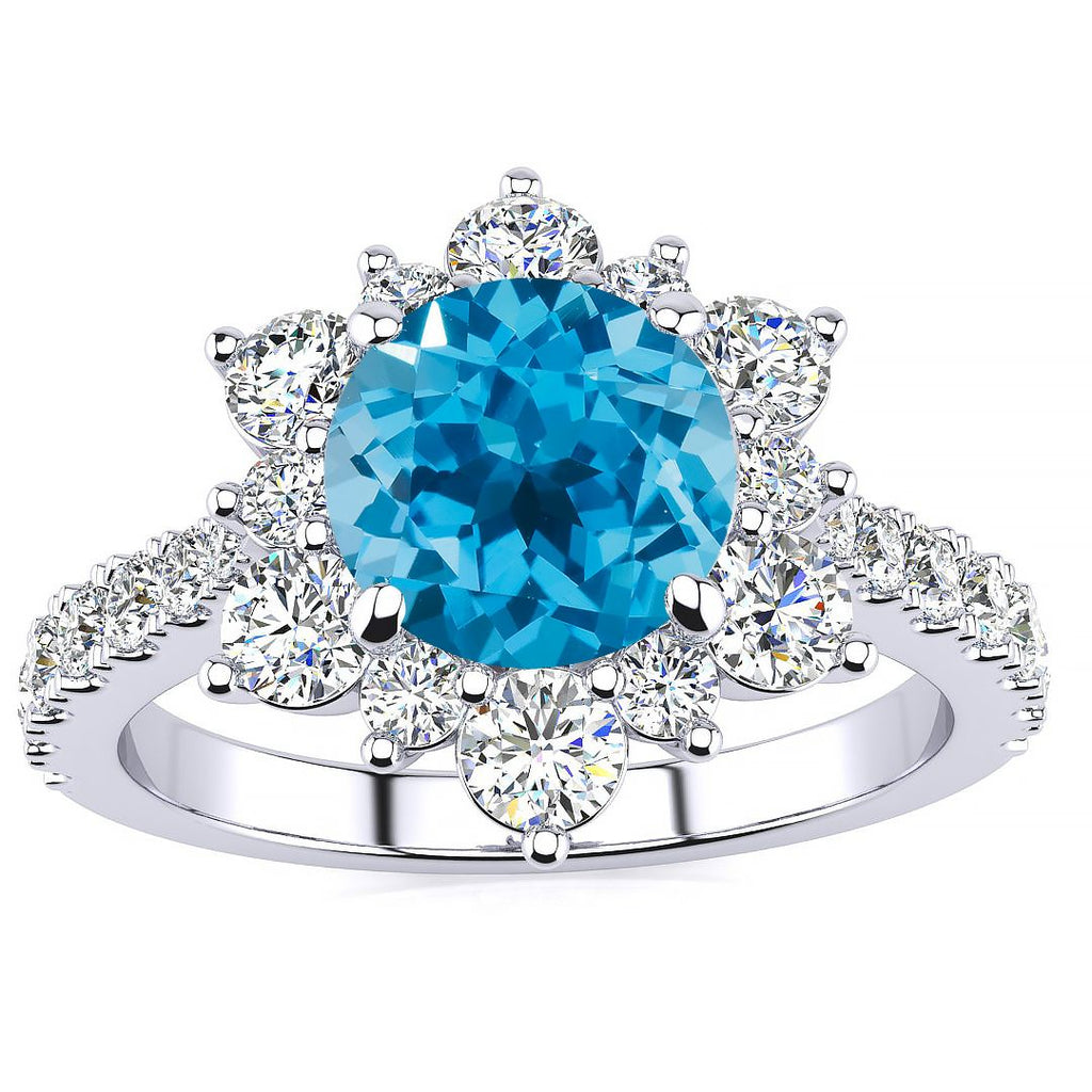 Snowflake Topaz Ring