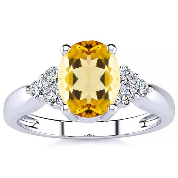 Selena Yellow Citrine Ring