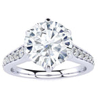 Vine Moissanite Ring