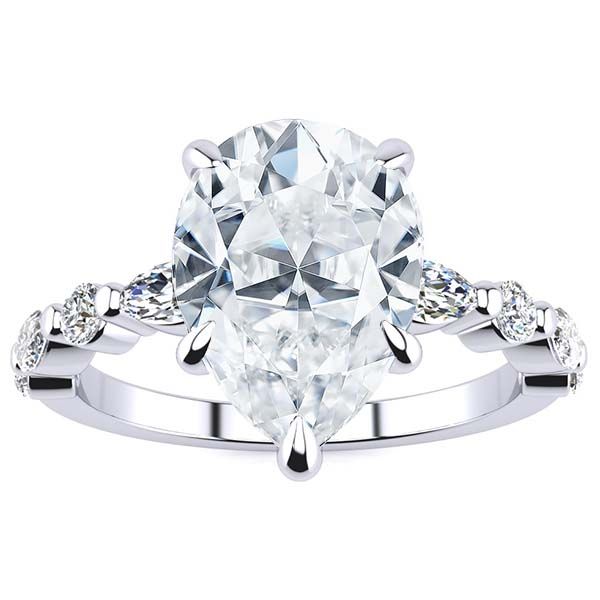 Leah Moissanite Ring