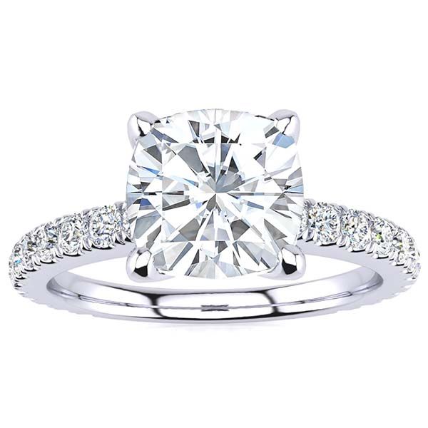 Valerie Cushion Moissanite Ring