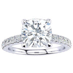Valerie Cushion Moissanite Ring