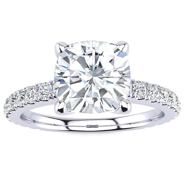Valerie Cushion Moissanite Ring