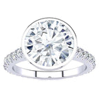 Jade Moissanite Ring