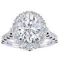 Cynthia Oval Moissanite Ring