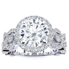 Swirl Moissanite Ring
