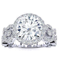 Swirl Moissanite Ring