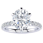 Brooklyn Oval Moissanite Ring