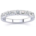 Megan Baguette Diamond Ring