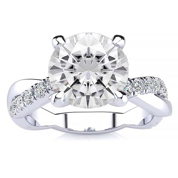 June Moissanite Ring