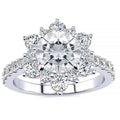 Snowflake Moissanite Ring