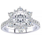 Snowflake Moissanite Ring