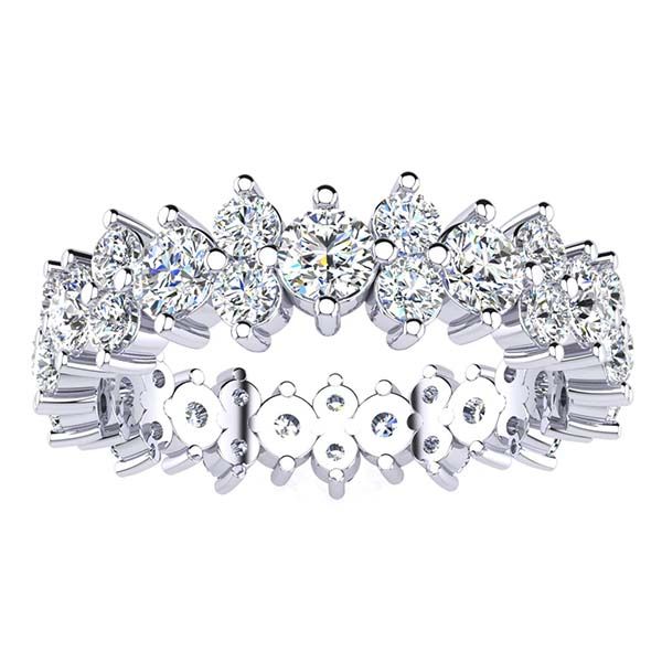 Kristal Moissanite Eternity Ring
