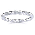 Braided Diamond Ring
