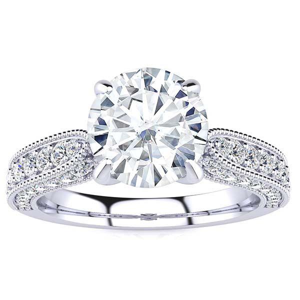 Heather Moissanite Ring